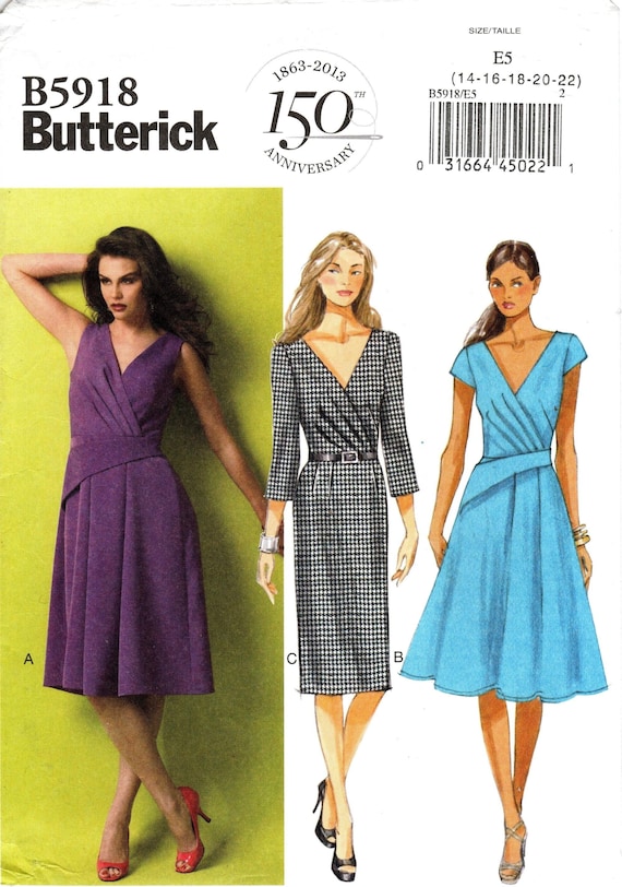 Patron Butterick B5719RR Robe,Veste,Jupe,Pantalon Femme 46-52