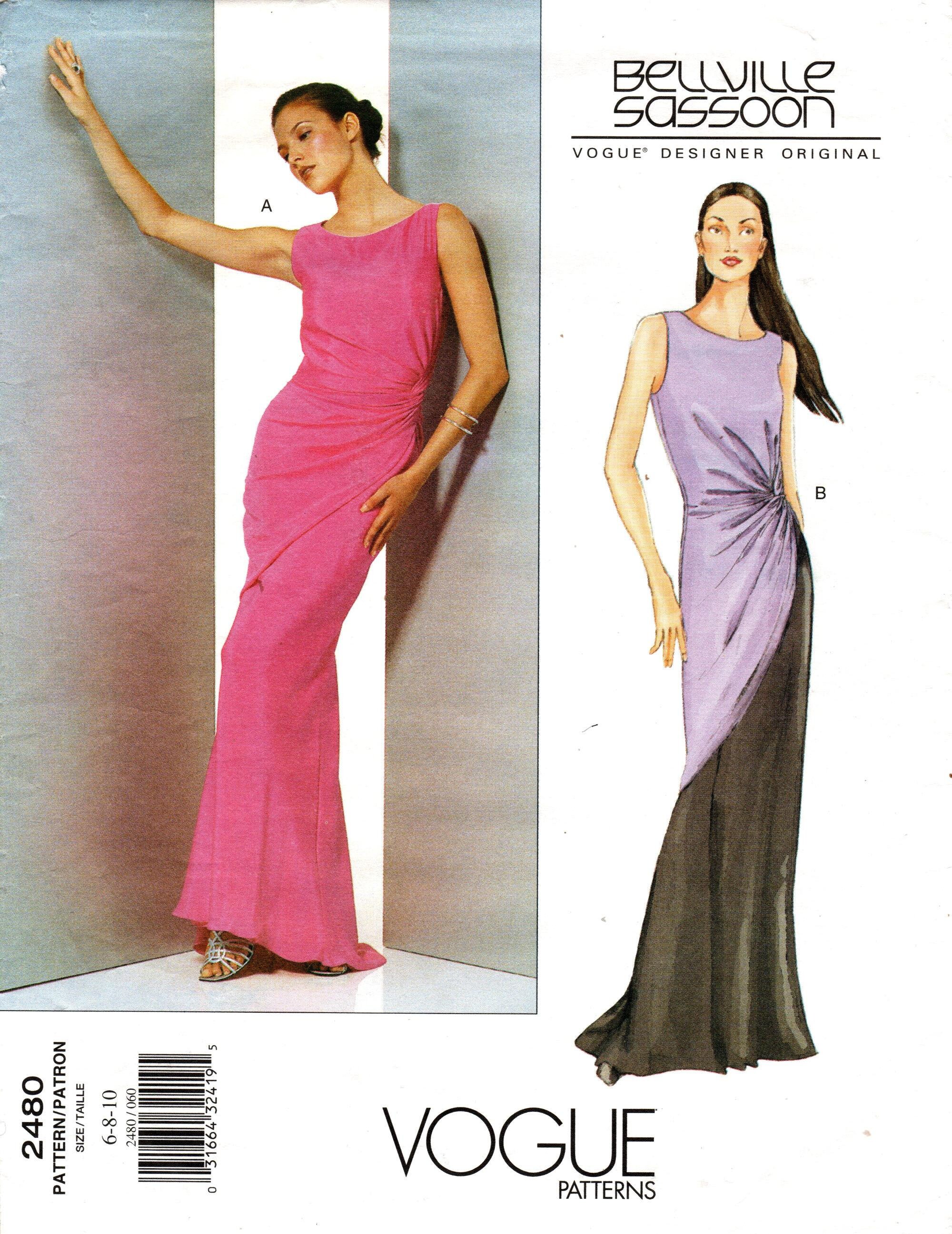 Vogue Sewing Pattern 2480 by BELLVILLE SASSOON - Misses