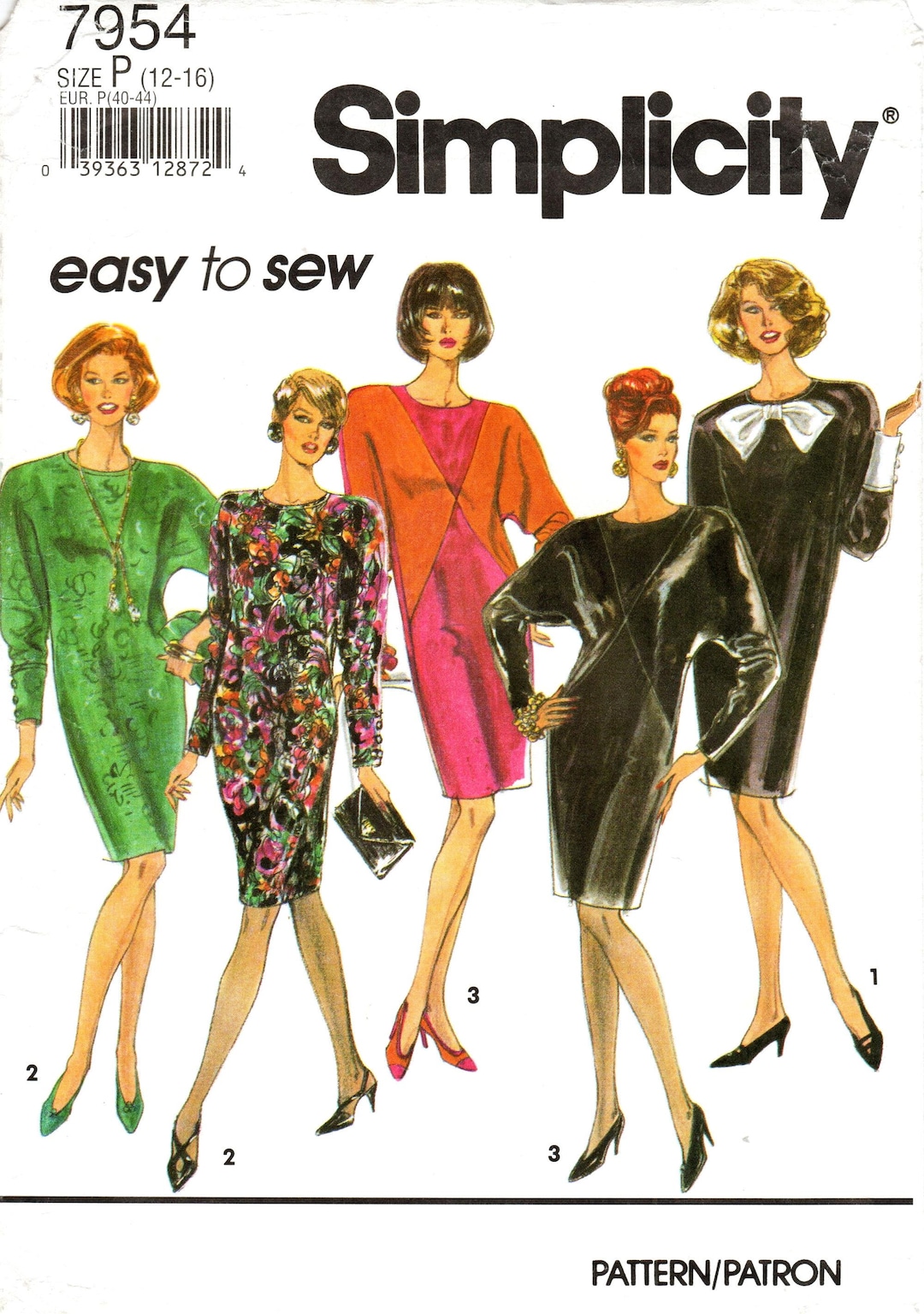 Simplicity Sewing Pattern 7954: Misses' Easy to Sew Dress With or ...