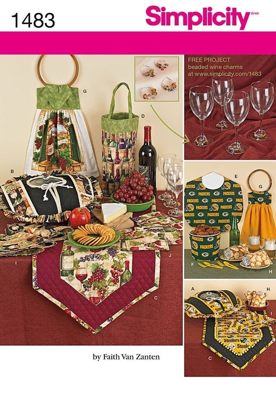 Simplicity Sewing Pattern 1483 - Entertaining/dining Decor