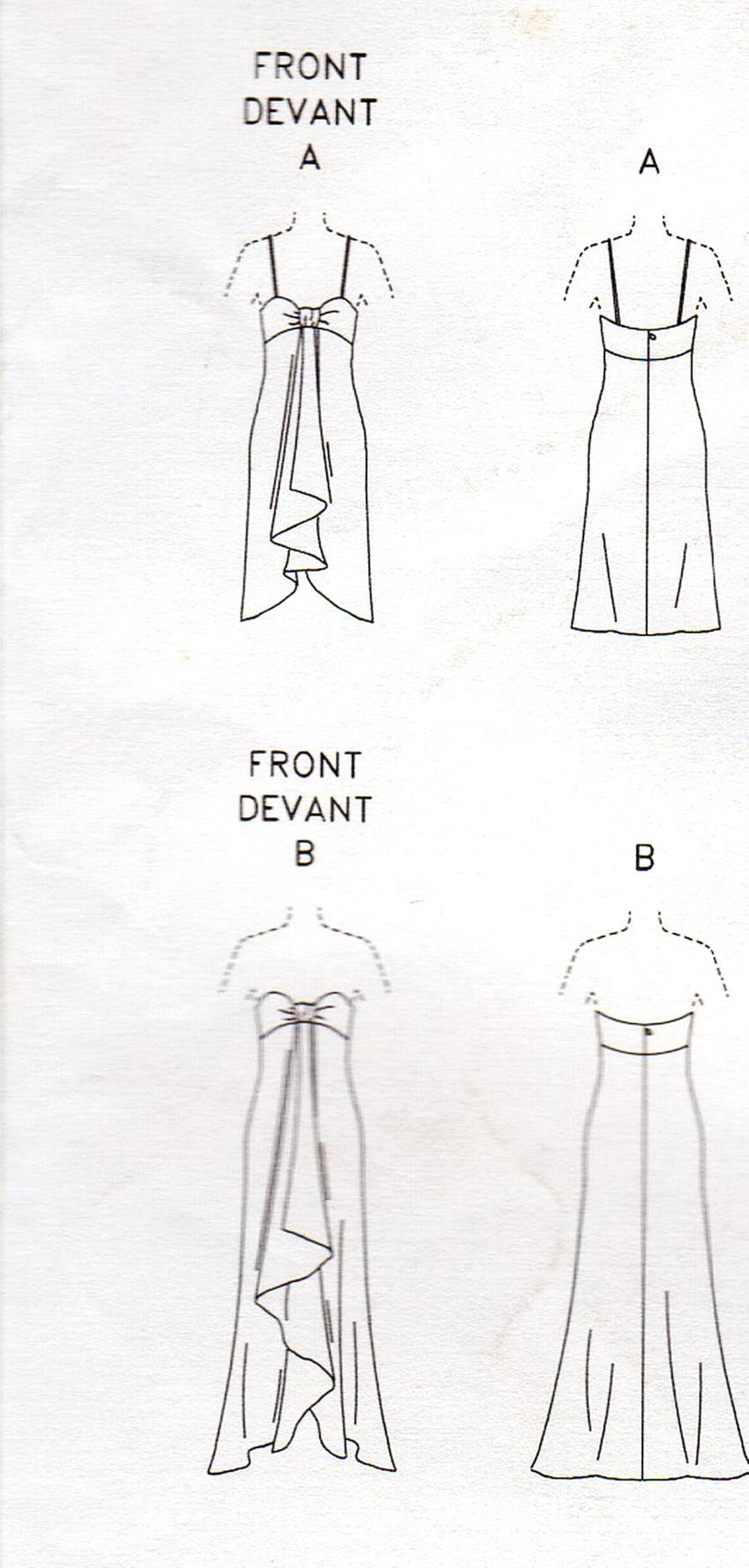 Pick Your Size Vogue Dress Pattern V2847 by TOM and LINDA Etsy