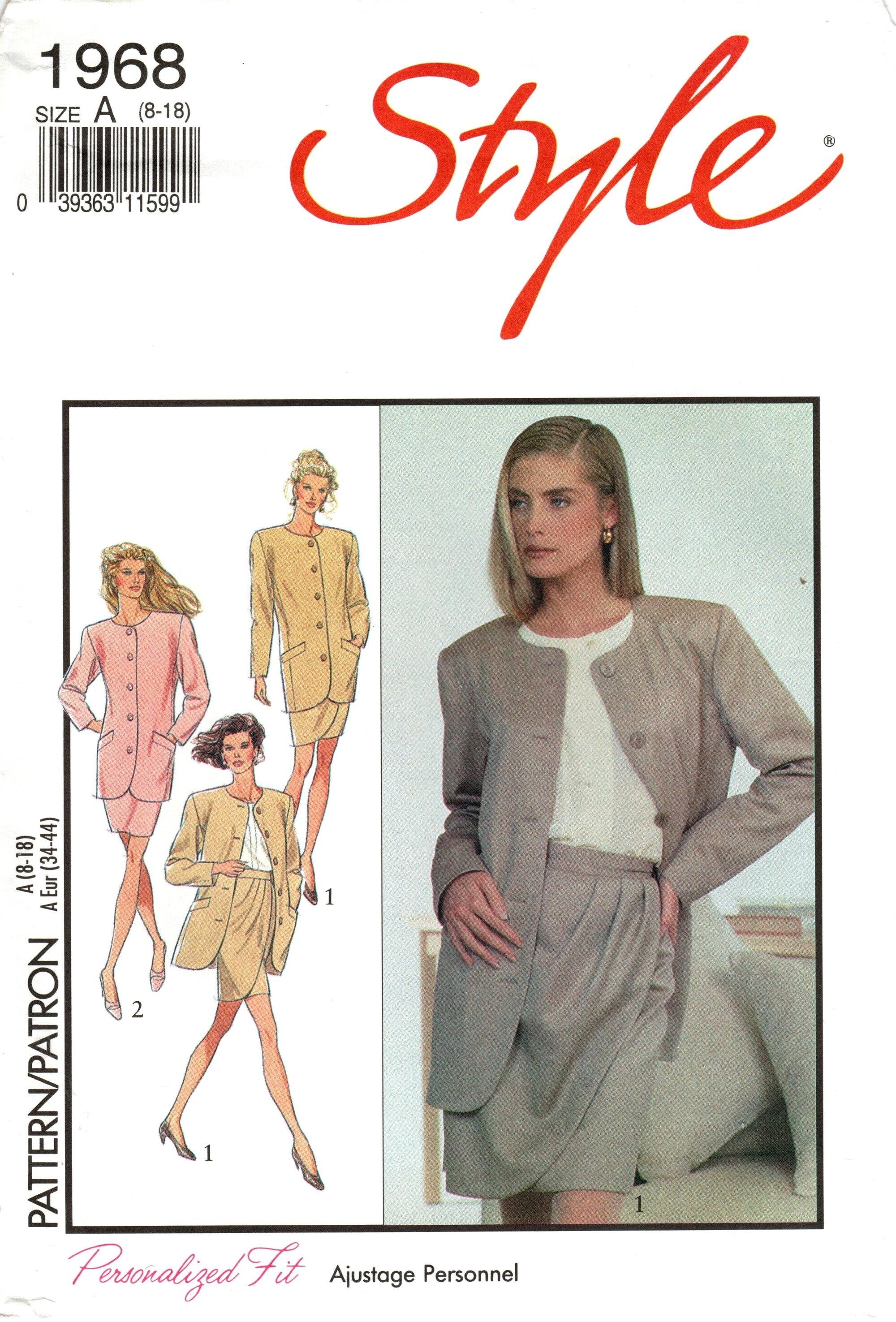 Sz 8 Thru 18 - Style Pattern 1968 - Misses' Lined