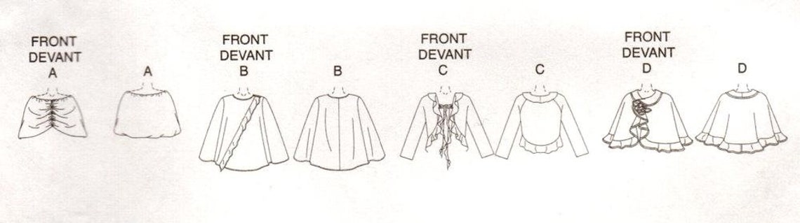 Sz Xsm/sml/med - Vogue Cape Pattern V8212 - Misses' Wrap, Cape and ...