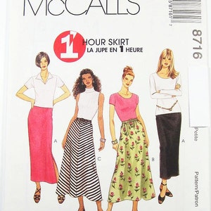 Pick A Size - McCall&#39;s Skirt Pattern 8716 - Misses&#39; One Hour Skirts in Three Variations - McCall&#39;s Patterns