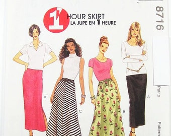 Pick A Size - McCall&#39;s Skirt Pattern 8716 - Misses&#39; One Hour Skirts in Three Variations - McCall&#39;s Patterns