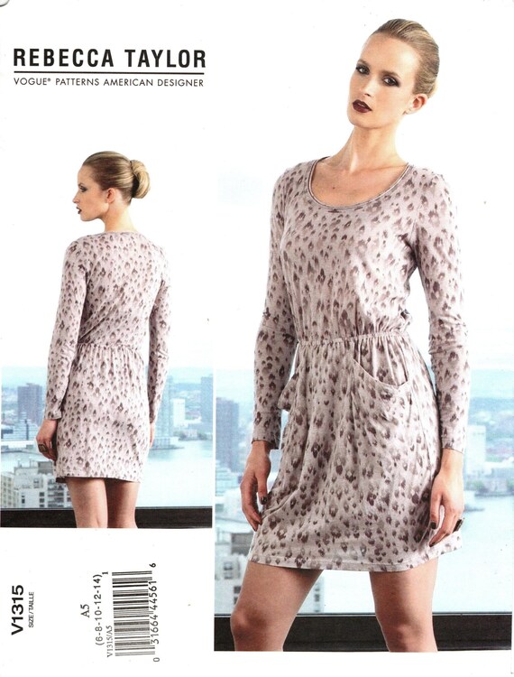 Vogue V1315 Rebecca Taylor Dress Pattern - UNCUT - Etsy