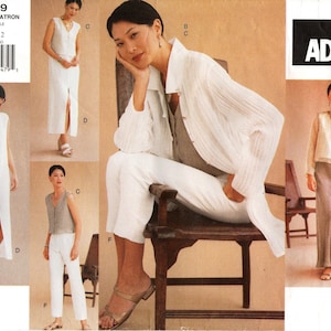 Vogue Sewing Pattern 2279 by ADRI - Misses' Jacket, Dress, Top, Flared Bias Skirt and Tapered Pants - Vogue Wardrobe Pattern