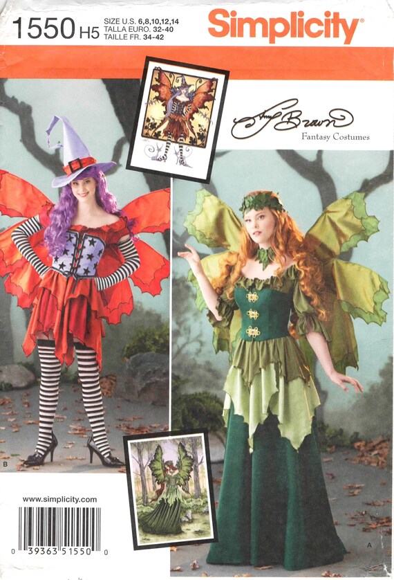 SZ 6/8/10/12/14 Simplicity Costume Pattern 1550 by AMY BROWN | Etsy