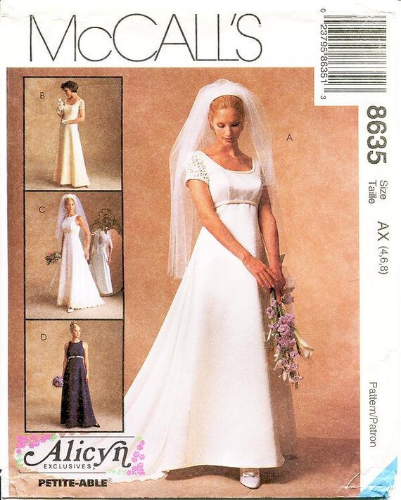 Pick Your Size Empire Waist Wedding Dress Or Etsy
