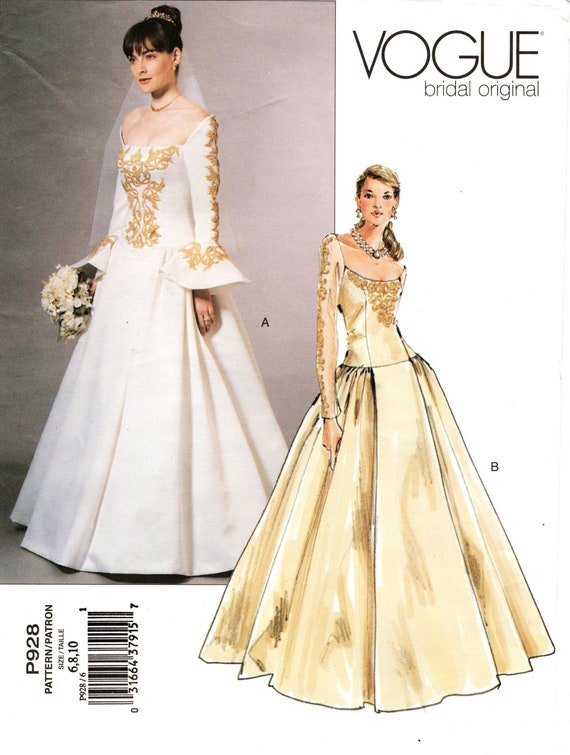 Pick A Size - Vogue Wedding Dress Pattern P928 - Misses