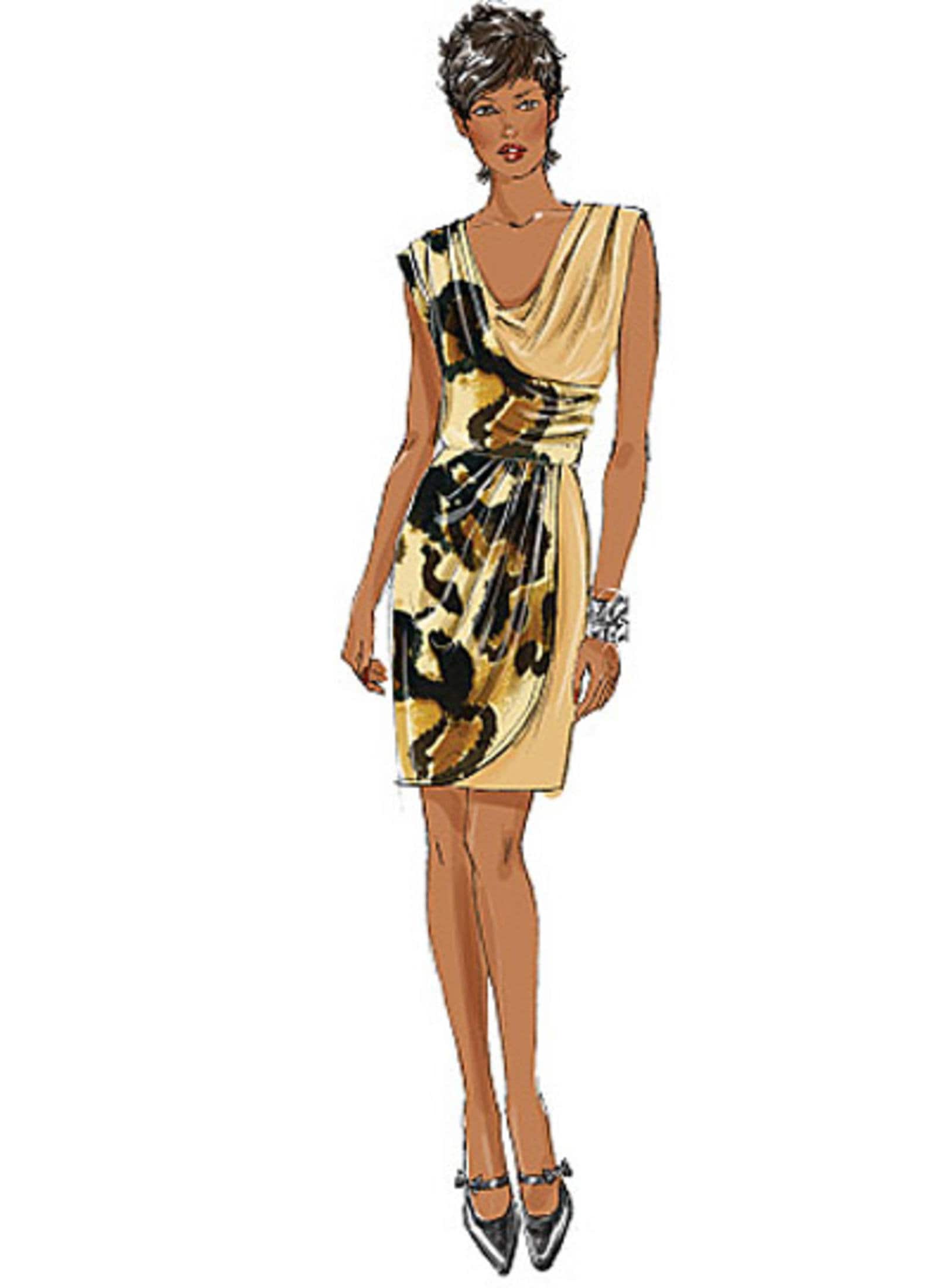 全国送料無料・イイ店 6/8/10/12 Sz - CHIN SUZI by B5674 Pattern Dress Butterick 椅子