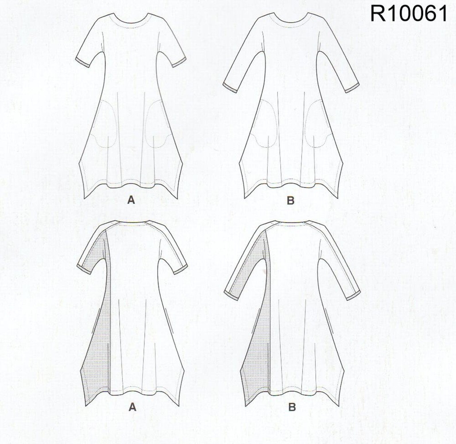 Pick Your Size Vogue Dress Pattern V9329/R10061 by MARCY Etsy