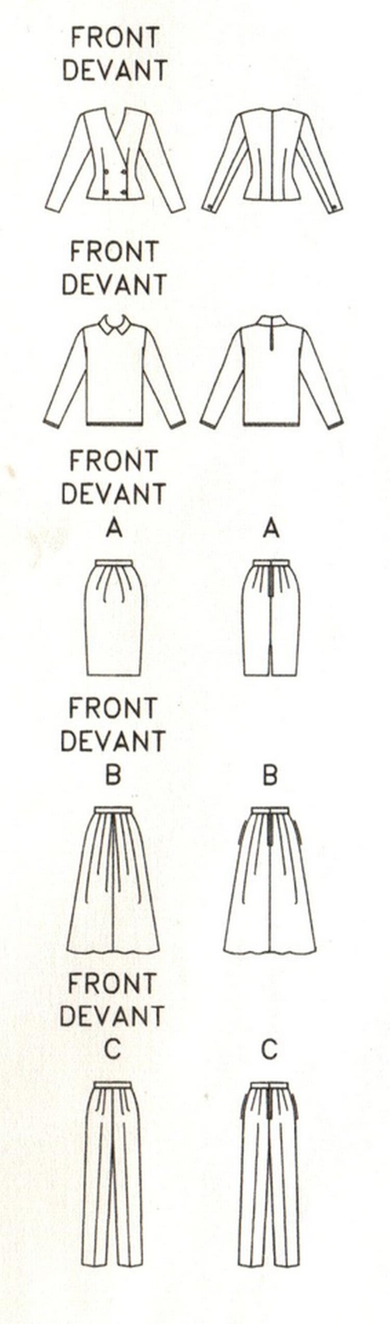 Vogue 2329 Sewing Pattern: Misses' Career Wardrobe, Jacket, Skirt ...