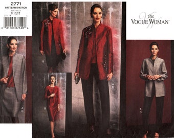 Pick Your Size - Vogue Separates Pattern 2771 - Misses' Jacket, Top, Dress, Skirt and Pants - The Vogue Woman Series - Vogue Patterns