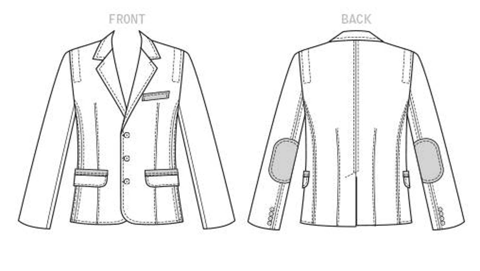 Pick A Size Vogue Men's Jacket Pattern V9262 by RON Collins Men's Lined