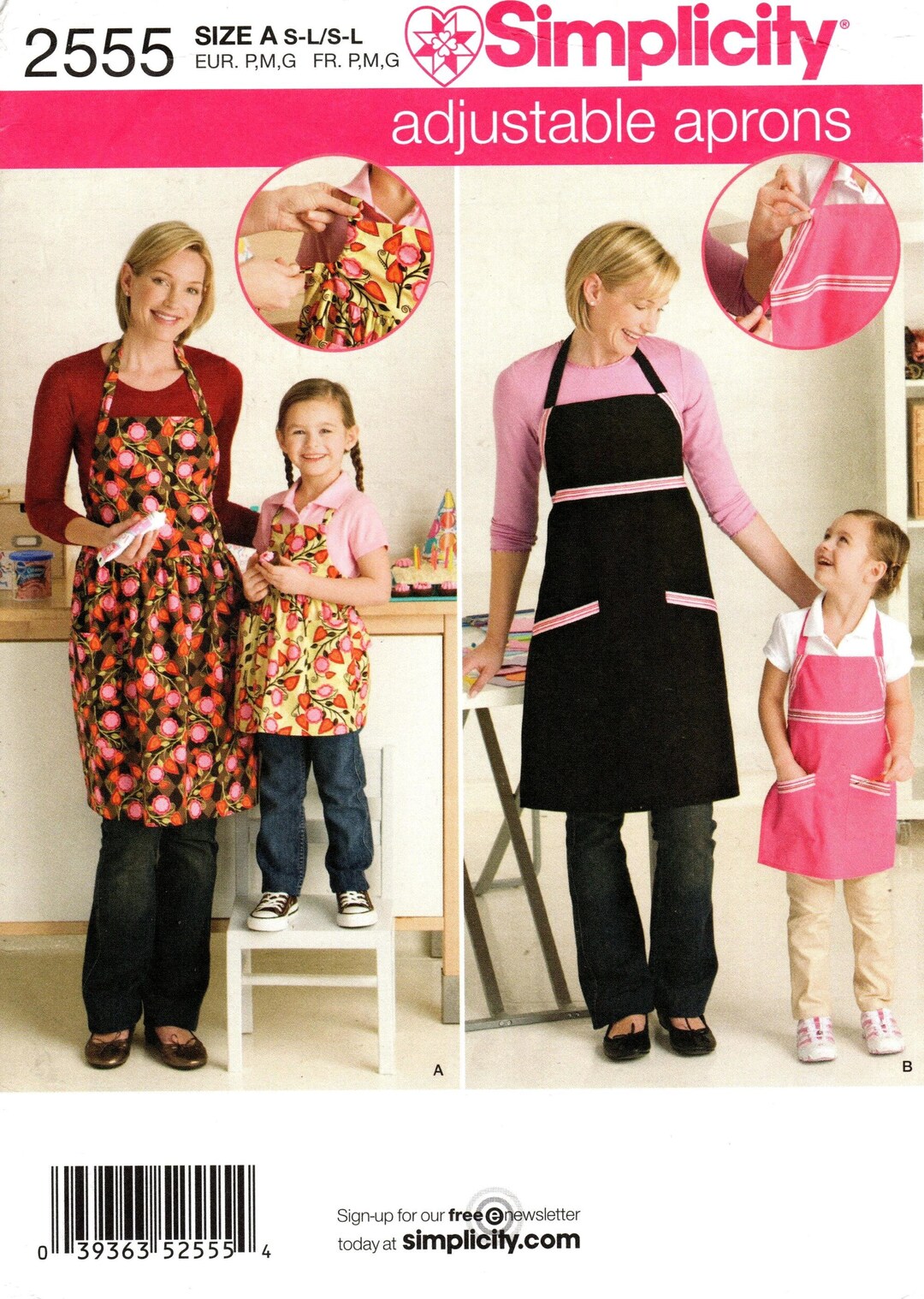 Simplicity Apron Pattern 2555 Child's & Misses' Etsy