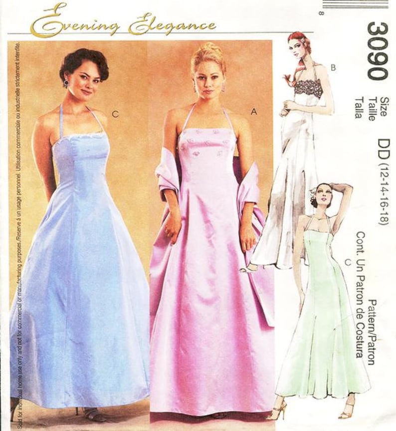 Sz 12/14/16/18 Mccall's Dress Pattern 3090 Misses' - Etsy