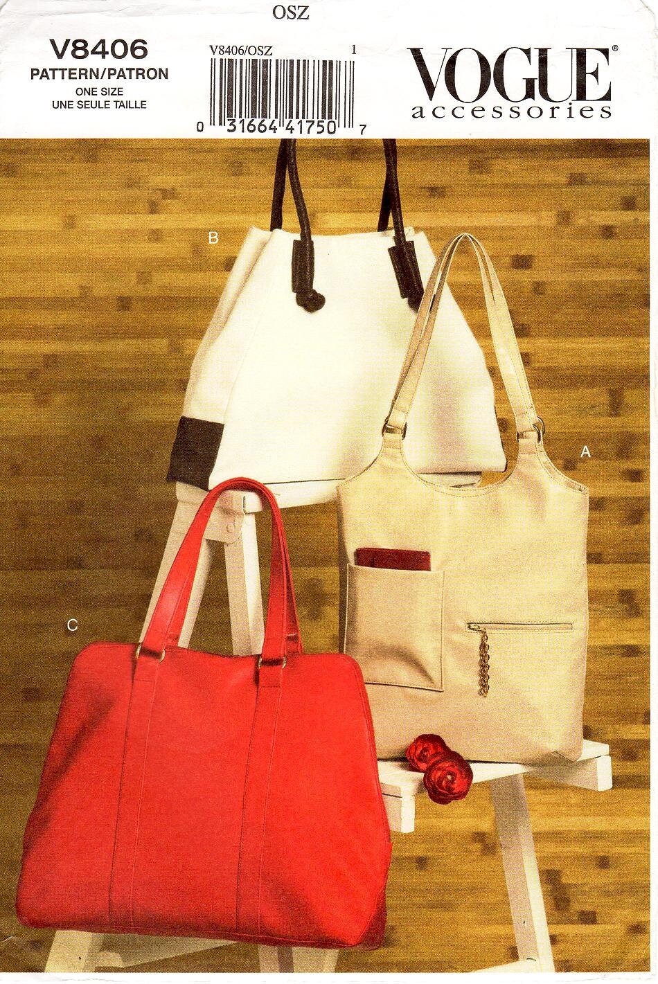 Vogue Patterns 7982 Hermes Birkin bag