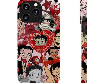 Betty Boop Slim Phone Cases | Vintage Cartoon Aesthetic | Gift for Fans | Fun & Funky Accessories | Perfect for Birthdays, Collectors