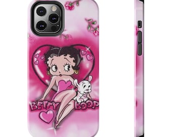 Betty Boop Tough Phone Case: Retro Cartoon Design