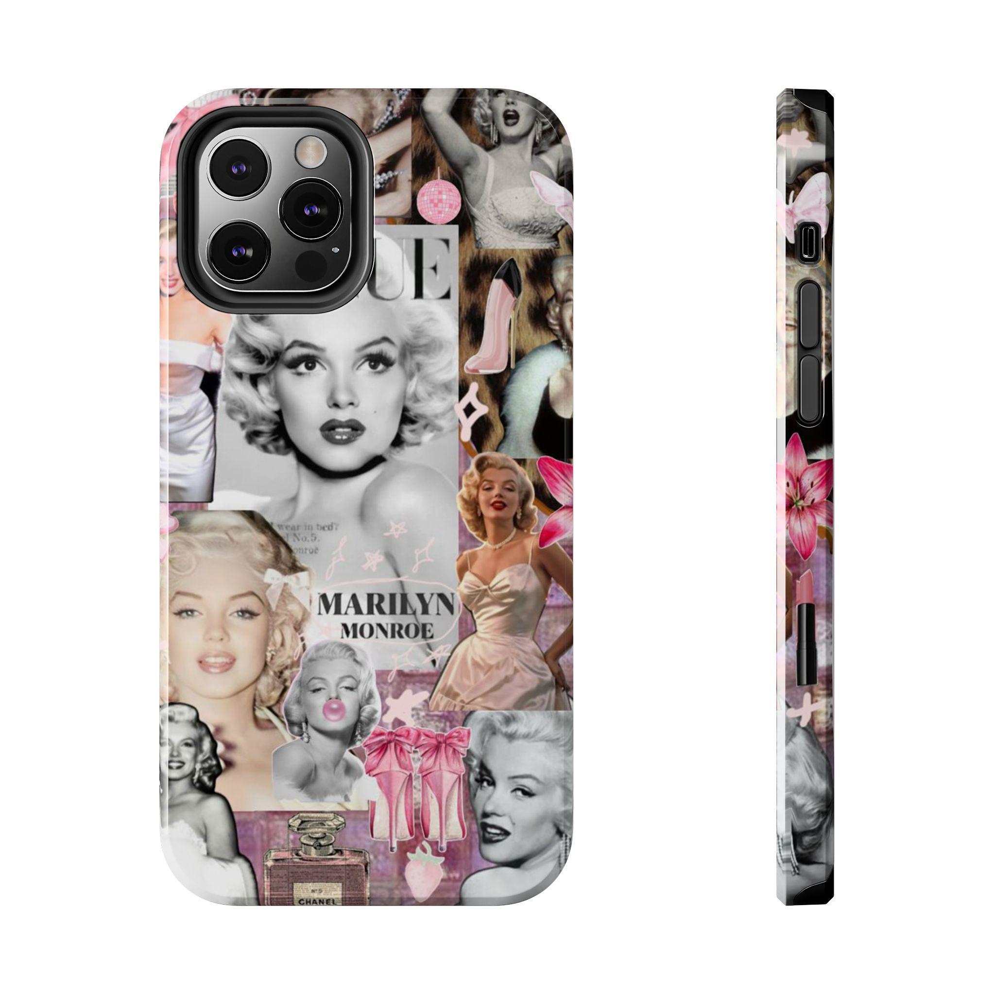 Marilyn Monroe Tough Phone Case: Vintage Hollywood Collage