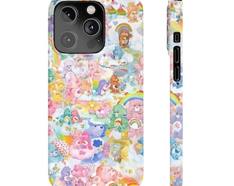 Care Bear Slim Phone Case: Whimsical Colorful Design