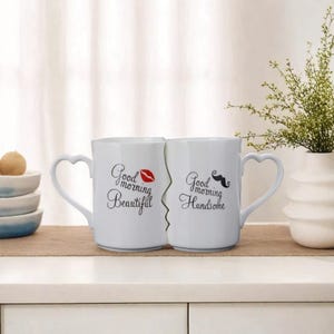 カップルカップ セラミックマグカップ コーヒーキスマグ クリエイティブティーカップ バレンタインデー 結婚式 誕生日ギフト