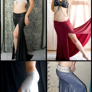 CUSTOM MADE Mermaid Skirt with slit - Your fabric and colour choice - Tribal Fusion Bellydance Skirt, Fitted mermaid skirt