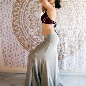 Custom Platin Beige Mermaid skirt - Made to measure warm Silver shimmery, metallic lurex long mermaid skirt