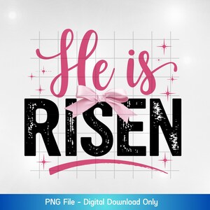 Er ist auferstanden PNG: Christliche Ostern Sublimation (Digitaler Download)