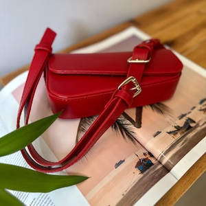 Bolso de piel vegana suave para mujer, bolso de hombro, bolso bandolera, bolso de mano para el trabajo, regalo de cumpleaños para ella