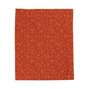 Retro Floral Velveteen Plush Blanket | Cozy Home Decor, Gift for any occasion, Funky Soft 70s Throw, Groovy Flower Power, Hippie, Vintage