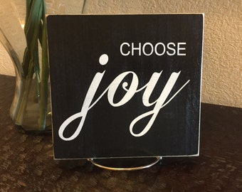 Choose Joy Wood Sign