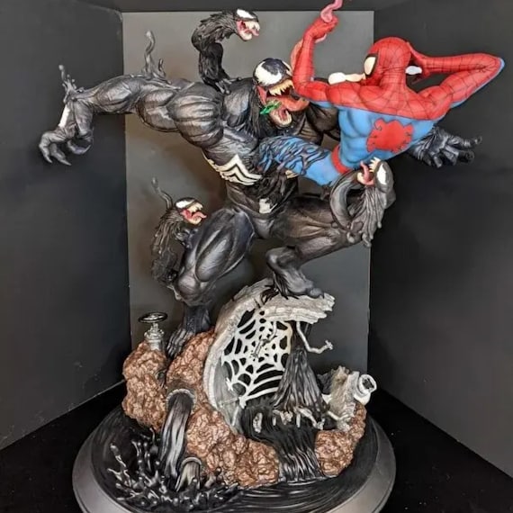 Venom & Spider-Man フィギュアセット Spider-Man, Venom and Miles Morales Talking Action Figure Set
