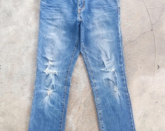 Jean de mezclilla desgastado Edwin vintage, cintura 30