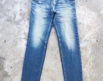 Vintage Edwin Brand Skinny Denim Faded Pants Vintage Japanese Waist 29