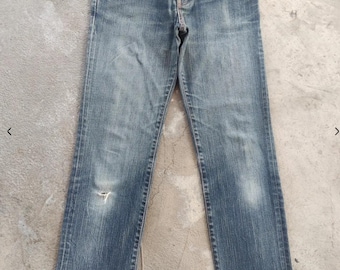 Vintage Edwin 503 Japan Distressed Faded Denim Pants Vintage Japanese Waist 32