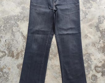 Pantalones vaqueros vintage de corte recto rotos de la marca Edwin, cintura japonesa vintage 32