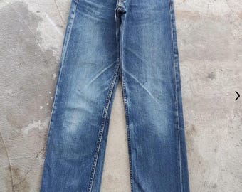 Vaqueros Levi's 503 vintage desgastados, denim descolorido, cintura japonesa vintage, 27