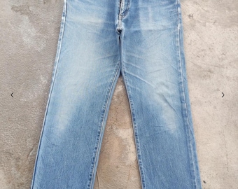 Vintage Edwin Jean Distressed Faded Denim Pants Vintage Japanese Waist 31