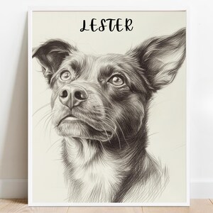 Custom Pet Portraits Using Pet Photo Personalized Digital Dog Portraits Cat Portraits Custom Dog Portraits Custom Pet Art Pet Drawing Poster
