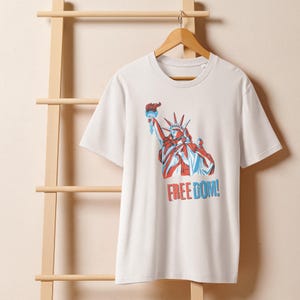 Statue of Liberty T-Shirt – NYC Urban Art Tee | New York Travel Souvenir Shirt | Iconic Landmark Graphic Tee | Unisex Streetwear Gift