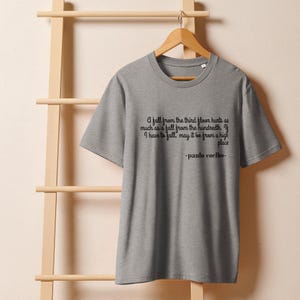 Paulo Coelho Quote T-Shirt: Organic Cotton Literary Shirt for Book Lovers
