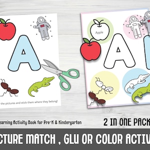 Printable ABC Activity Book: Cut, Stick, Colour Fun (PDF)