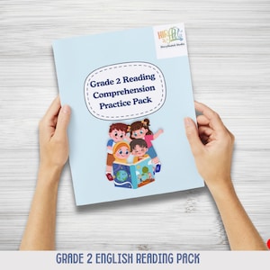 Grade 2 Reading Comprehension Workbook | Printable ELA Passages and Questions | Digital Download for Homeschool & Classroom