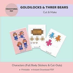 Goldilocks and the Three Bears Printable | Storytelling Props and Cut ...