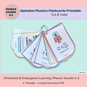 Alphabet Phonics Flashcards Printable | Alphablocks Inspired ABC Cards ...