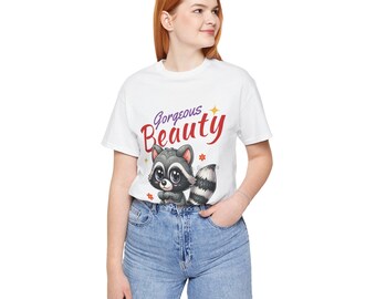 Raccoon Graphic Tee, Unisex Jersey Cotton T-Shirt
