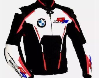 Chaqueta de moto BMW Motorrad Chaqueta de moto Chaqueta de carreras de piel de vaca