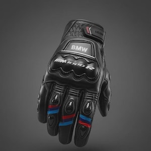 Guantes de cuero para motociclista Pythons Racing CE BMW, equipamiento de conducción Track Pro Per